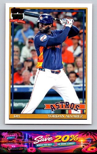 Yordan Alvarez #MMU-YA 2025 Topps Update Major League Materials card