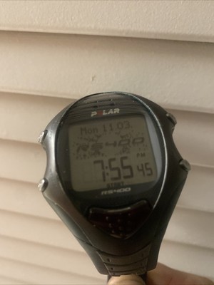 Polar RS400 HR Monitor Watch w/ HR band, foot pod Polar RS400 Heart Rate Monitor for sale online | eBay main image 2