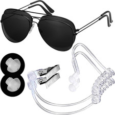 Men in Costume Black-Costume Accessories - Secret-Service and Spy FBI Costumes