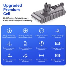 8000mAh 25.2V Battery For Dyson V11 Click in SV15 SV16 SV17 SV29 V15 Detect New — image 2