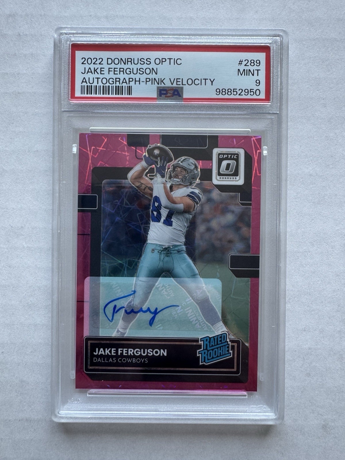 Jake Ferguson Panini Donruss Optic #289 Purple