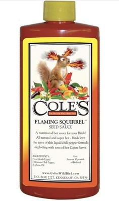 Cole's Wild Bird Products Flaming Squirrel Seed Sauce, 8-Ounce