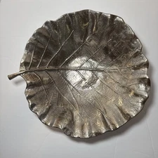 Pier 1 Imports 12 inch bowl, leaf shaped, decorative, centerpiece, coffee table