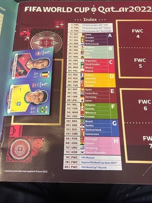 Stickeralbum Fußball WM 2022 Katar Sport