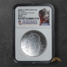 2019-P Apollo 11 Commemorative Silver Dollar $1 -NGC PF70 - Philadelphia