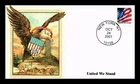 Dr Jim Stamps S&T Cachets 34c United We Stand Flag First Day Cover