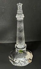 Vtg Waterford Crystal Cape Hatteras Lighthouse #136869 Hand blown Art Glass