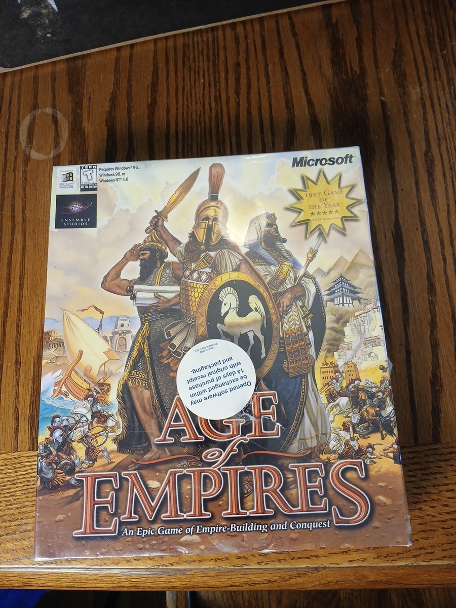 Age of Empires 1998 PC Big Box NEW SEALED Factory Original Windows