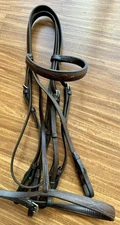 Sagorin Bros Vintage Show Double Weymouth Bridle With Reins Cob Fancy Stitched.