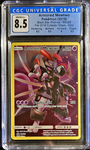 Armored Mewtwo graded CGC 8.5 for sale on eBay