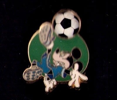 Disney Sporty Mickey Enamel Vintage Baseball Soccer Moving Collectible pin