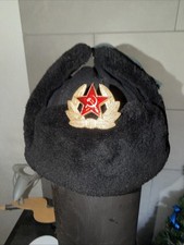 Ushanka Russische Winterm&uuml;tze  mit roten Stern Anh&auml;nger