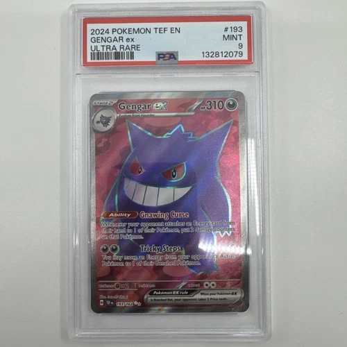 2024 Pokemon Temporal Forces Gengar EX Ultra Rare 193/162 PSA 9 MINT