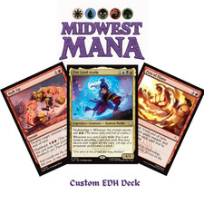 Fire Lord Azula Custom Commander Deck EDH MTG Pompa Brucia imbracatura incantesimi Grixis