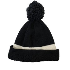 VTG Wigwam 70s 100 Pure Wool Striped Pom Beanie US Made cottagecore, retro