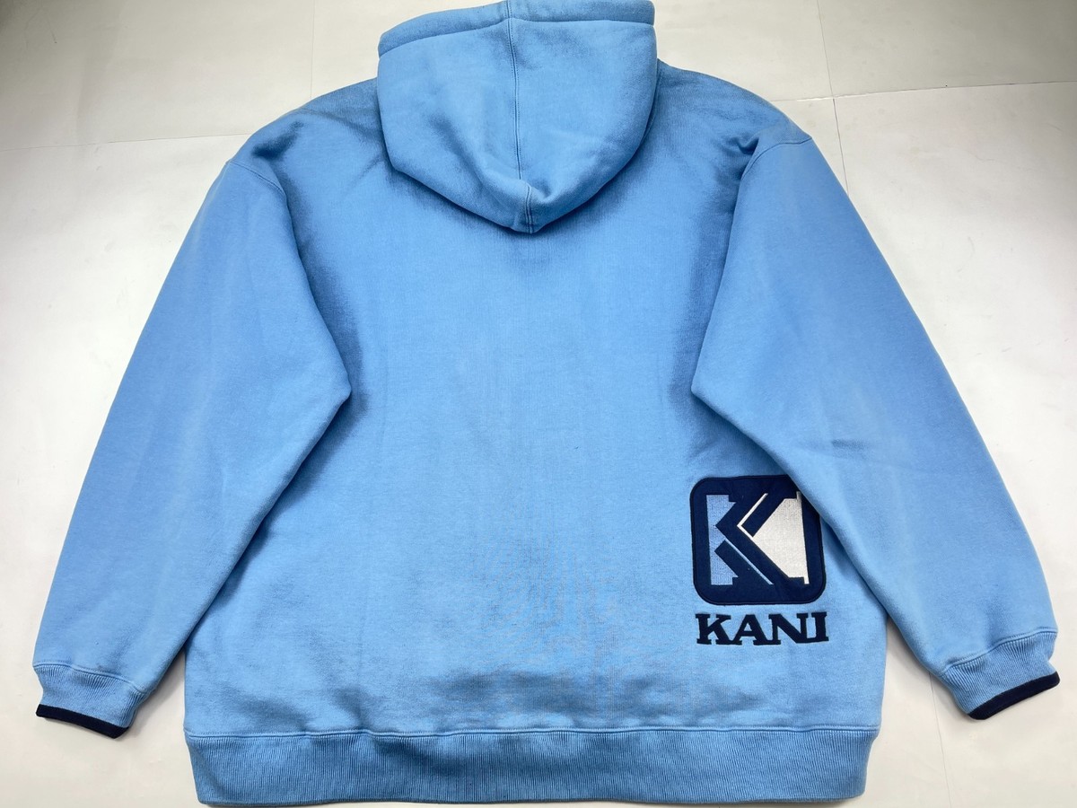 KARL KANI hoodie, blue, vintage hip-hop sweatshirt, 90s hip hop