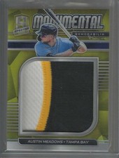 2021 Panini Spectra #MM-AM Austin Meadows Monumental Memorabilia Gold #/10