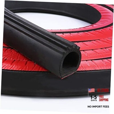 D Shape Door Rubber Seal Strip,1'' RV Slide Out Seal Self-Adhesive EPDM 12 Feet