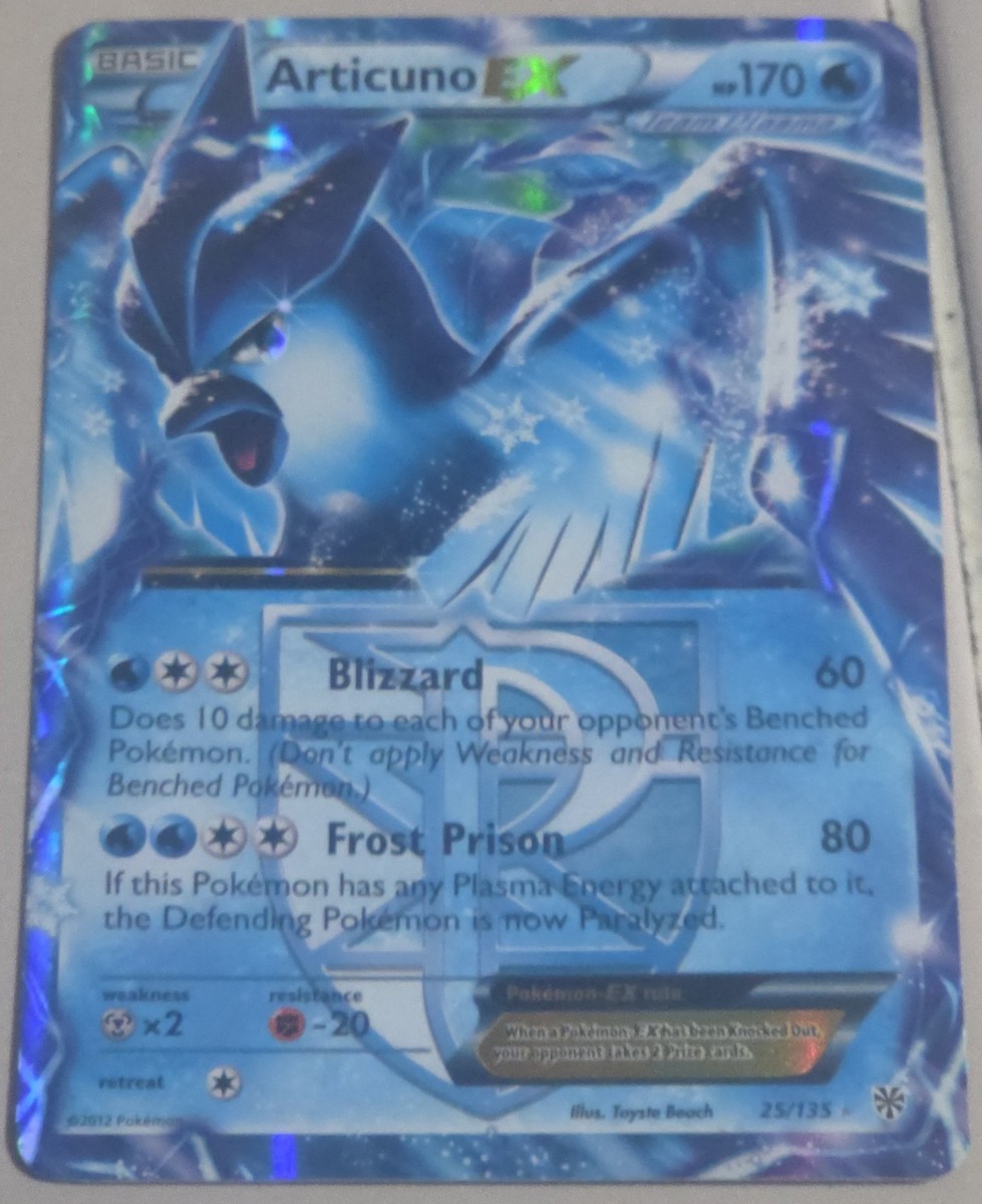 Pokemon Card Plasma Storm Articuno EX 25/135 Rare EX Holo | eBay