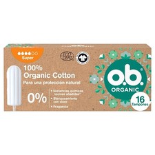 ob Bio Super 16 Serviettes 100% Coton Bio