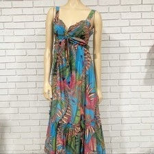Farm Rio Totally Tuiuiu Cotton Maxi Dress Festival Boho Summer | Size M