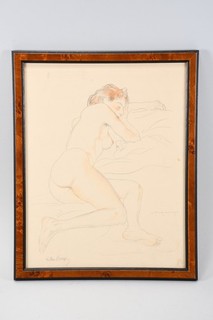 C59C64 Arthur Paunzen (1890 1940) Zeichnung weiblicher Akt sign. dat. 1919