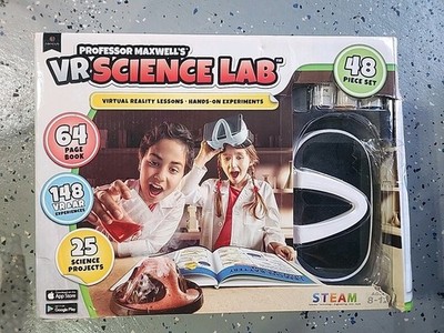Professor Maxwell's VR Science Lab Virtual Reality Kids Science Kit, Book + Fs