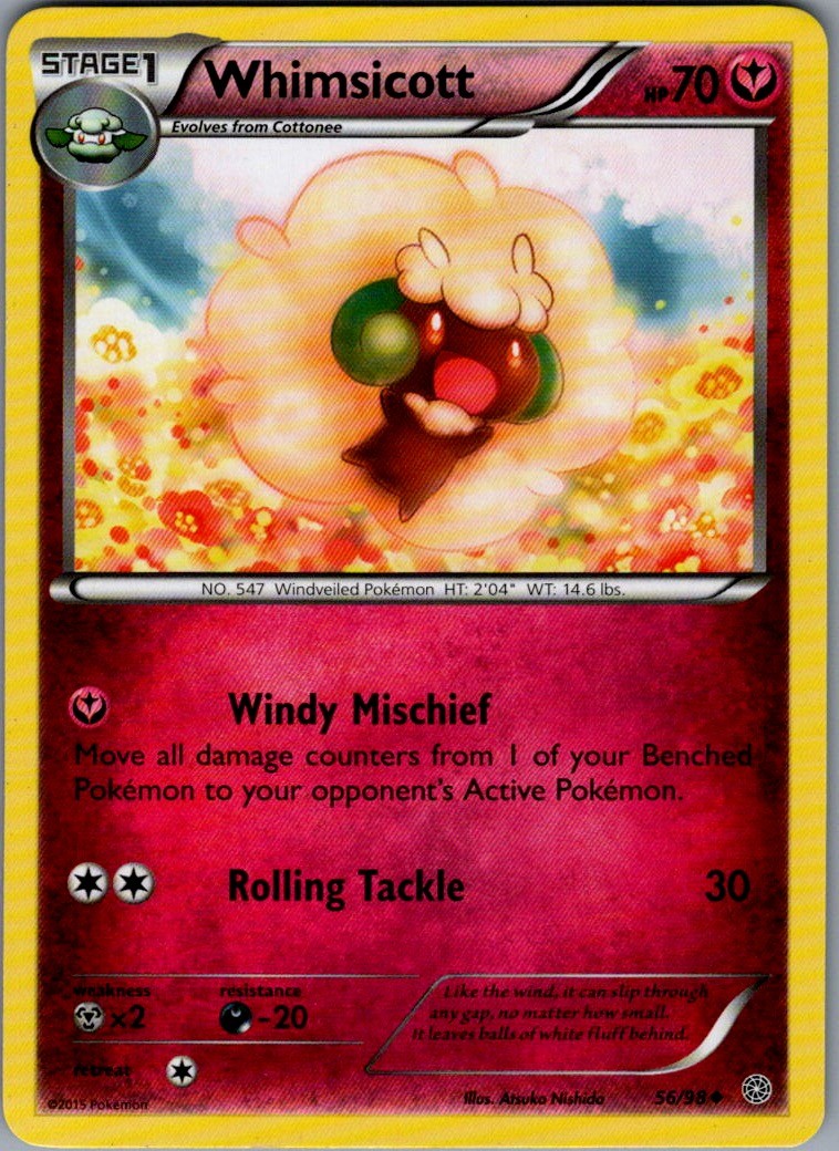 Whimsicott Uncommon XY - Ancient Origins 56/98 NM