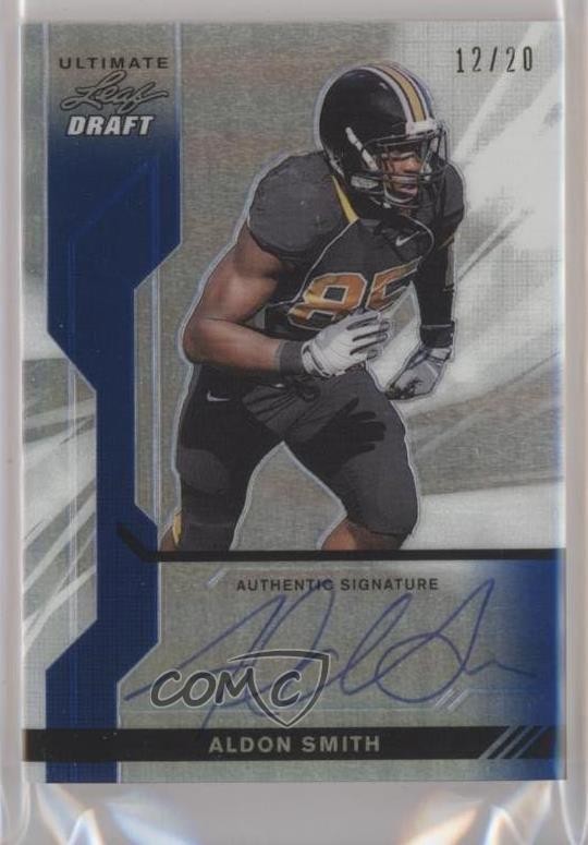 Aldon Smith Leaf Ultimate Draft Metal #UAS1 Autograph-Blue