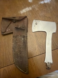 Case XX Vintage Original 1935 Hatchet/Axe & Knife Set w/ Sheath Missing Knife!