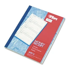 Tops Manifold Receipt Book - 2 Part - Carbonless - 7.25" X 2.75" Sheet Size -