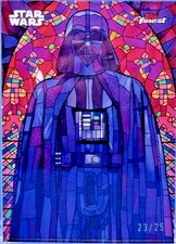 2025 Topps Star Wars Smuggler's Darth Vader Stained Glass SSP RARE 🔥 23 /25