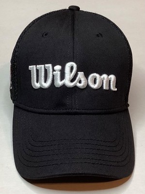 WILSON STAFF W/S BLACK 4-PANEL MESH EMBROIDERED GOLF CAP HAT- OSFM