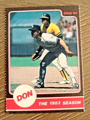 DON MATTINGLY 1987 THE STAR CO. YANKEE GREAT CARD #8   N.Y. YANKEE LEGEND