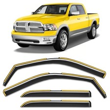 in-Channel Window Rain Guard for Dodge Ram 1500 2009-2018 Ram 1500 Crew Cab