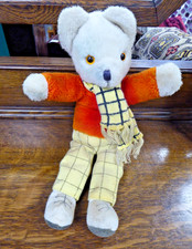 Vintage Rupert Teddy Bear 9176 Lefray Toys 1986 Needs Loving Home 13" High