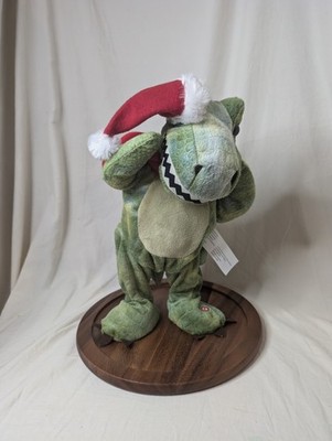 Animated Dancing And Singing Christmas Alligator Works! Santa Hat