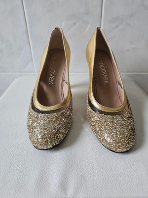 Damenschuhe  Farbe Gold Größe 37 Hergestellt in Spanien
