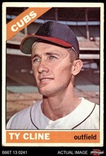 1966 Topps #306 Ty Cline Cubs 3.5 - VG+