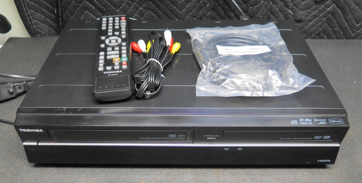 Toshiba DVR620KU DVD VHS Recorder Combo w/ Remote 1080p