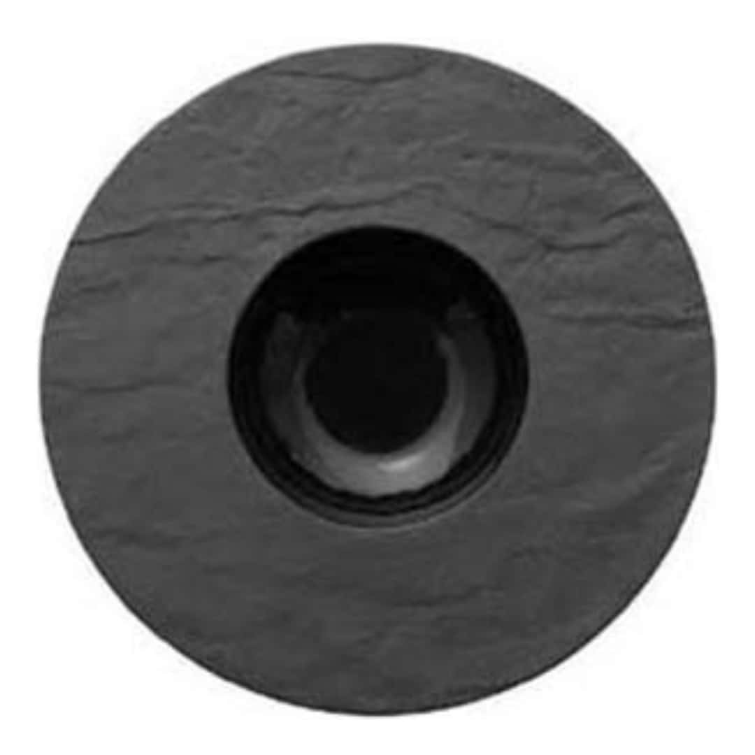 Black Stone Effect Pasta Plate Porcelain Ø 34 Cm Morini