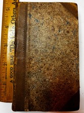 1825 The Improvement of The Mind by Isaac Watts, LEATHER VG Engravings T Davison
