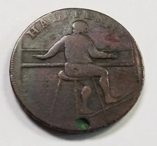 Colonial Copper Condor Token | 1791 Rochdale Half Penny | Lettered Edge