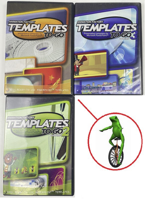 Animation Factory Templates to Go SET Volume 1 2 3 Y2K Powerpoint Clipart CD ROM