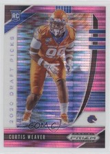 2020 Panini Prizm Draft Picks Rookies Pink Pulsar Curtis Weaver #166 7l6