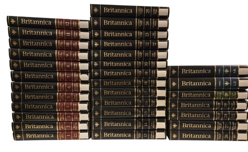 Encyclopedia Britannica 15th Edition 32 Vol Complete Set Blk Padded Leather 1998