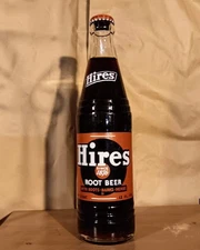 Full ACL 12 oz. bottle Hires Root Beer Cliquot Club Syracuse, NY marked 1964