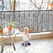 Banister Guard 15 X 3 Ft Balcony Netting for Kids Pets Stairway Safety Net Ba...