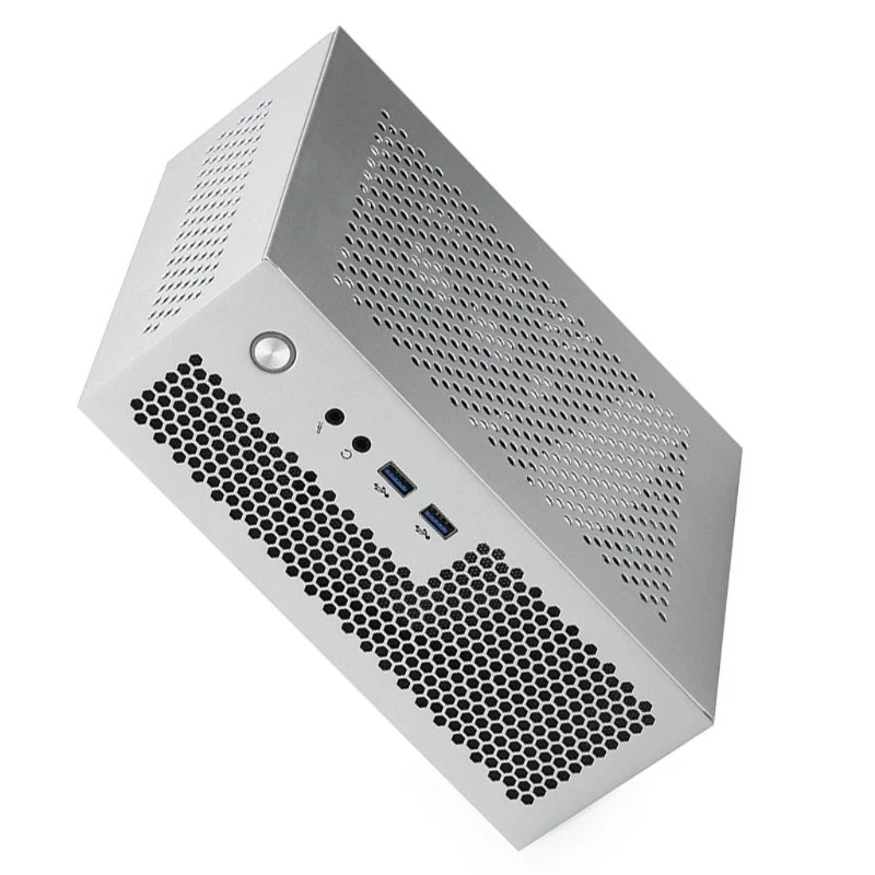 A09 Mini ITX Desktop HTPC Computer Case for ITX Motherboards Small 1U Gaming PC - Image 3 of 4