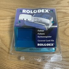 NEW ROLODEX Covered Card File 125 Cards 2.25 in By 4 in  ABC Tabs 1999 USA